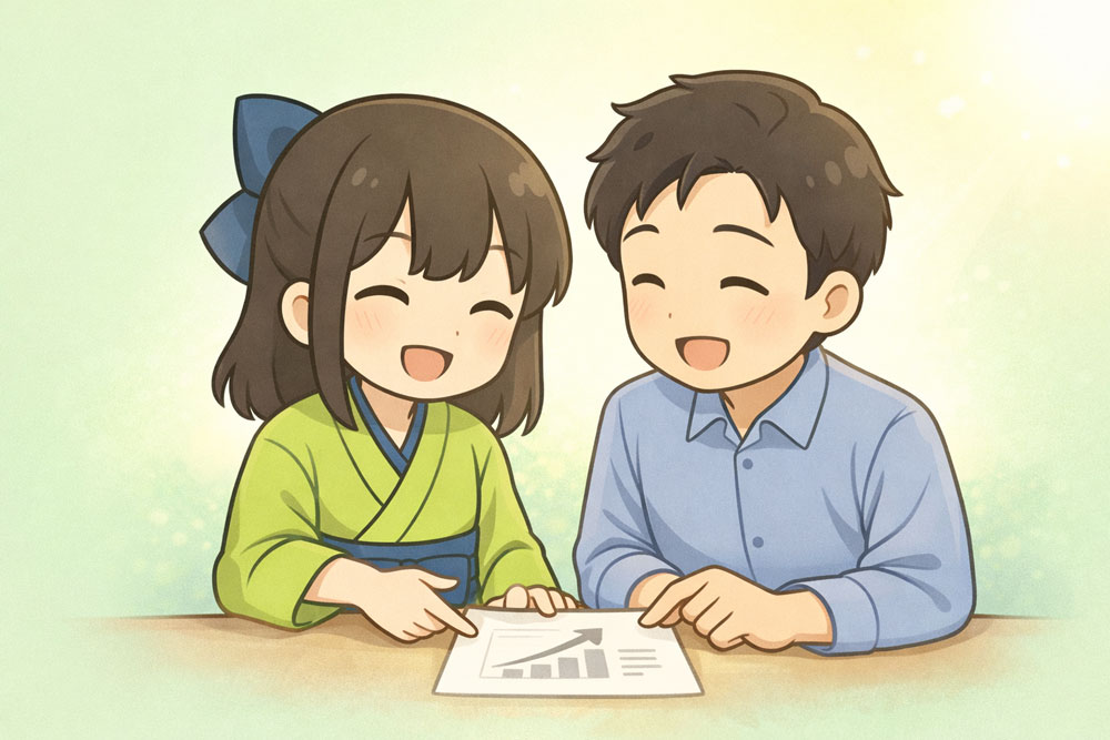 税理士と相談する経営者